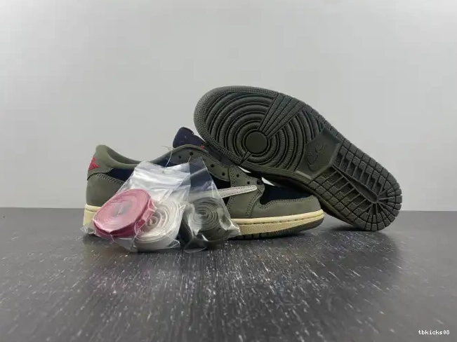 Rep TBkick OG SP 1 SCOTT OLIVE' AIR DM7866-002 X TRAVIS LOW 'BLACK JORDAN 0517